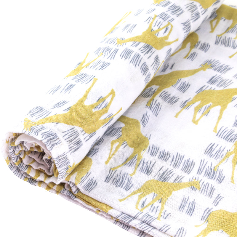 Gold Giraffe Muslin