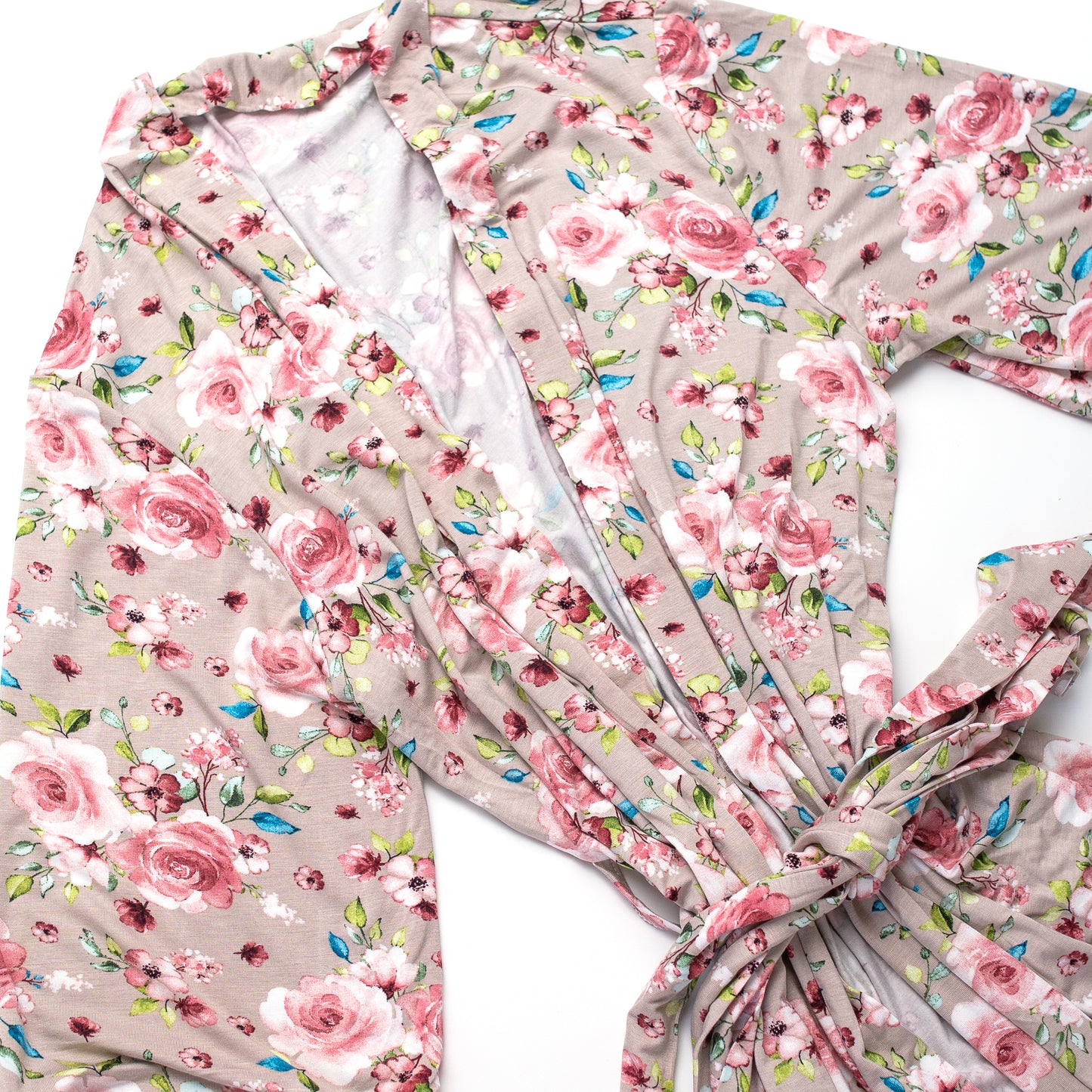 Bamboo Maternity Robe Set (Rose)