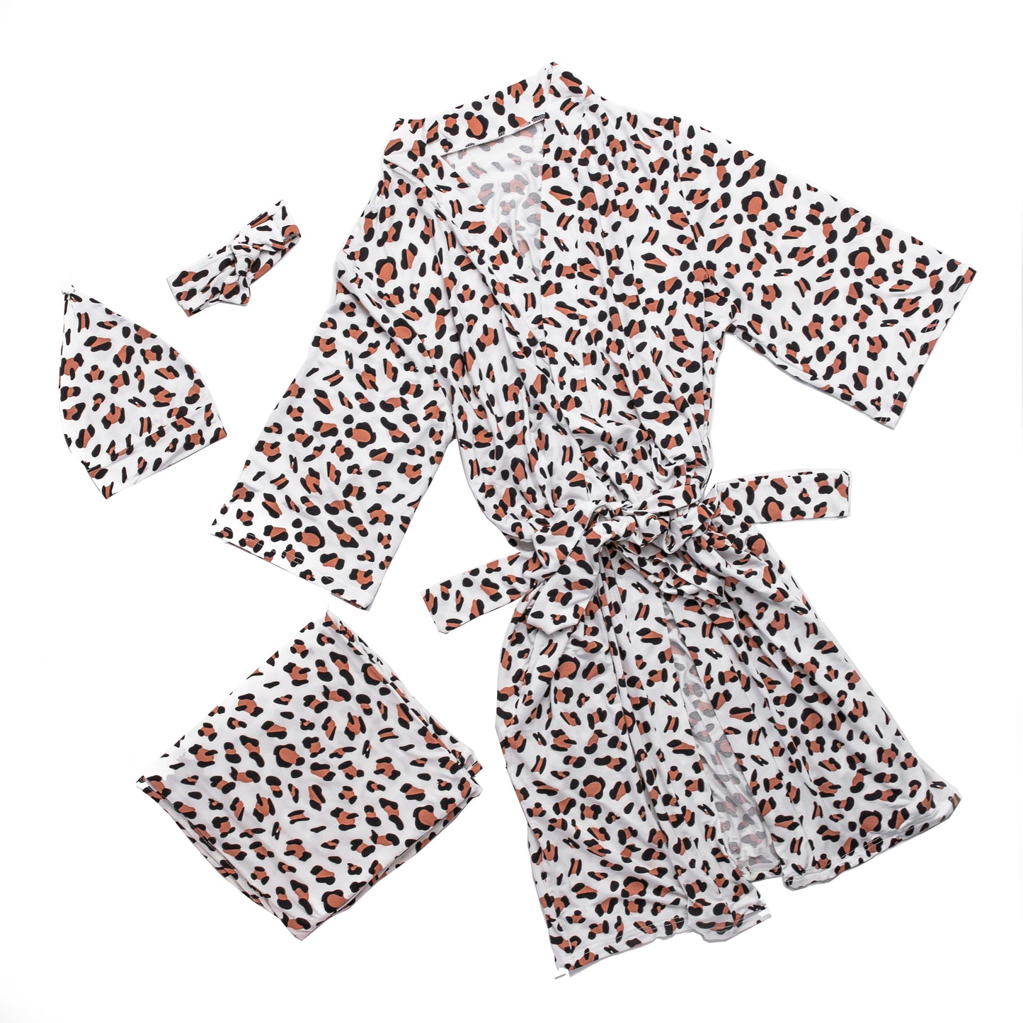 Bamboo Maternity Robe Set (Animal Print)