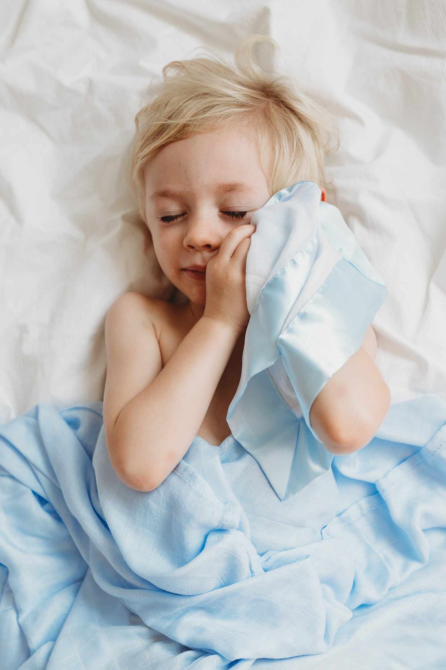 Bamboo Blue Muslin Comforter (Large) pack of 2
