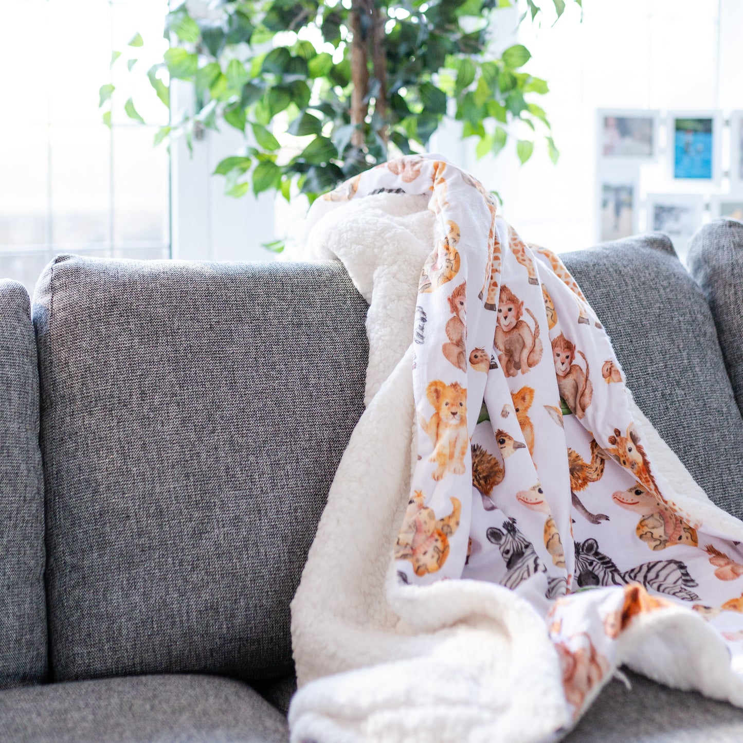 Baby Safari Sherpa Blanket