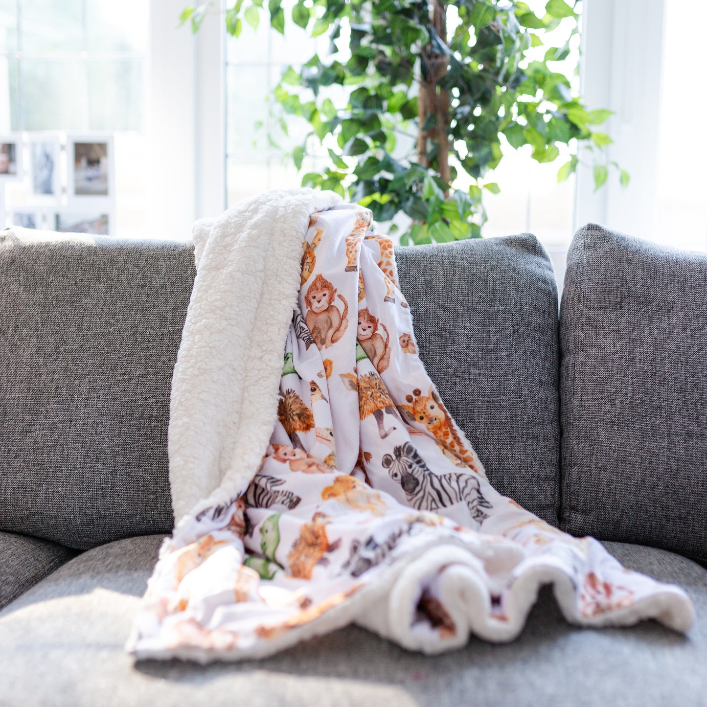 Baby Safari Sherpa Blanket