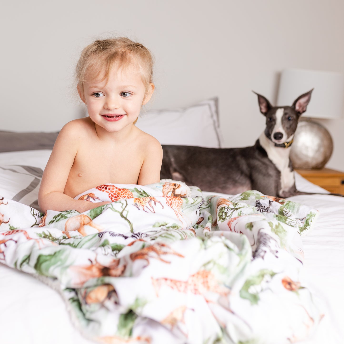 African Safari Sherpa Blanket