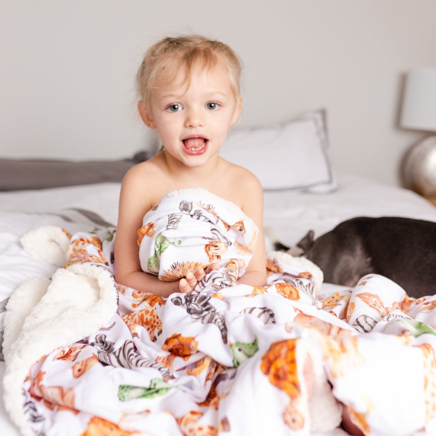 Baby Safari Sherpa Blanket