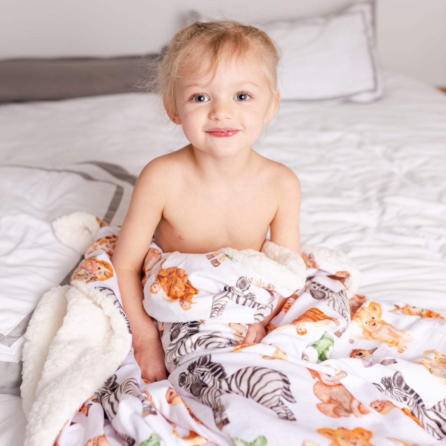 Baby Safari Sherpa Blanket