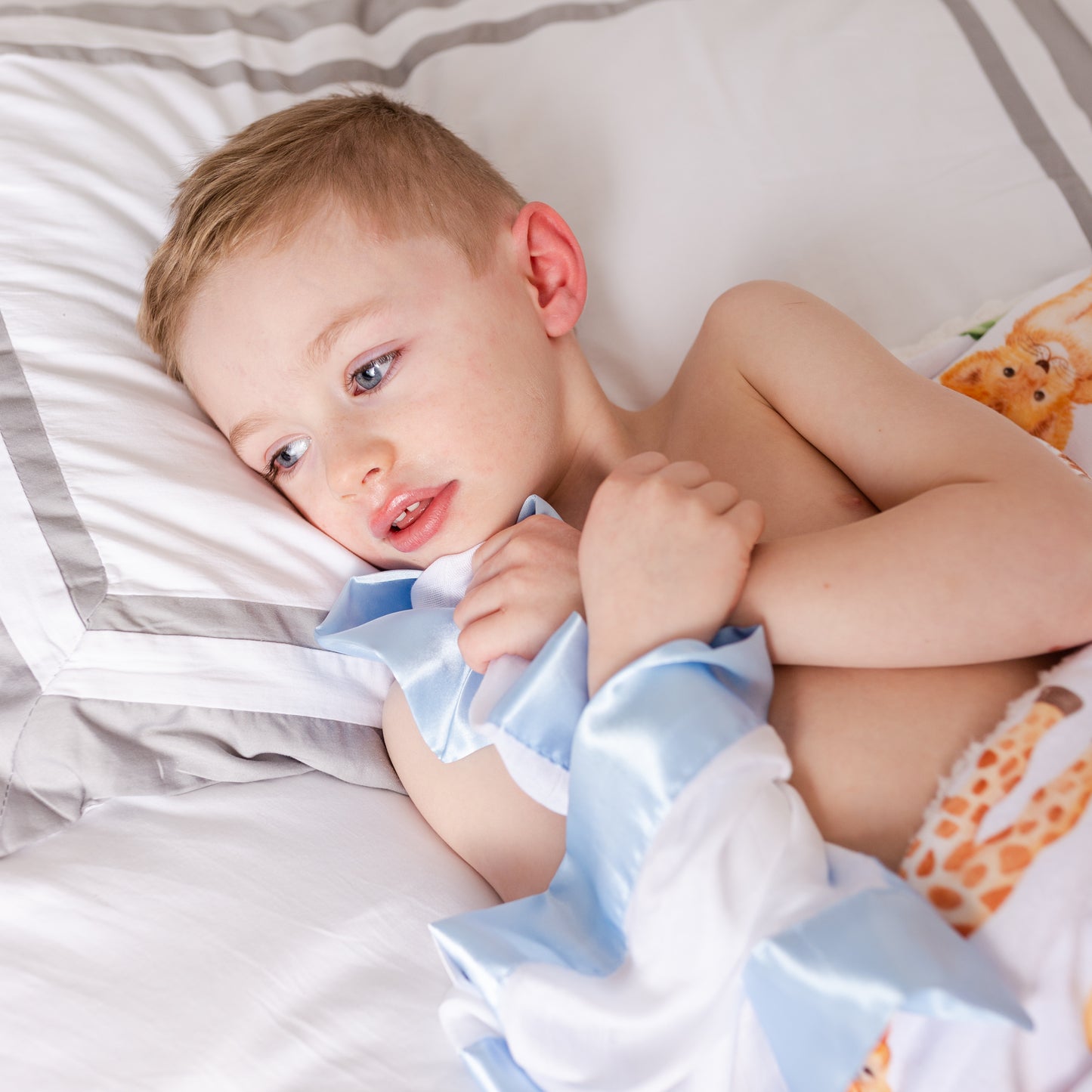 Bamboo Blue Muslin Comforter (Small) pack of 2