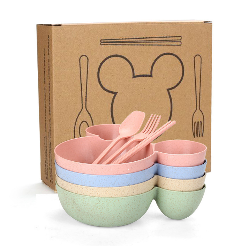 Mouse Ears Children's Dinner Set (Blue)