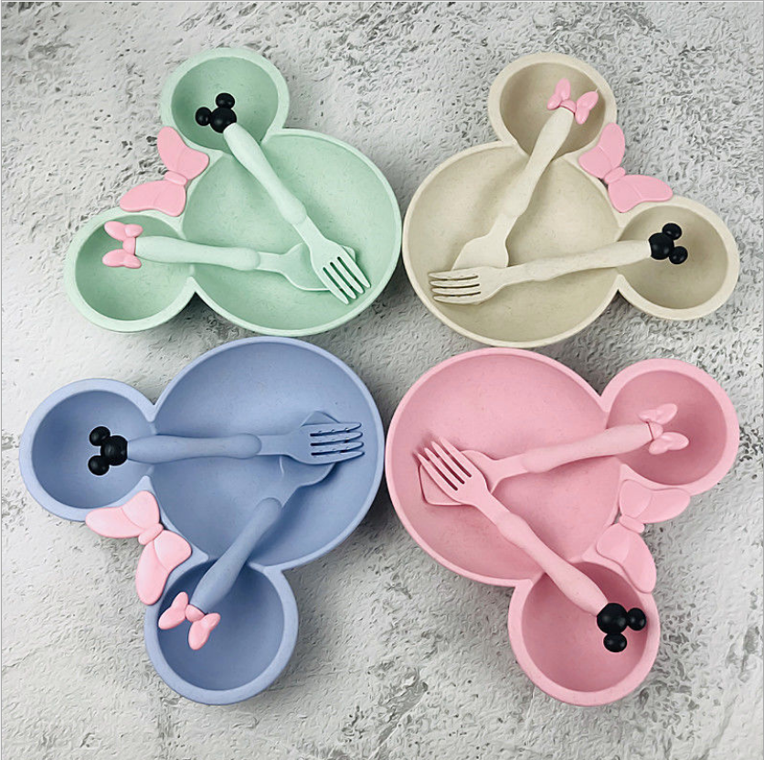 Mouse Ears Children's Bowl (Blue)