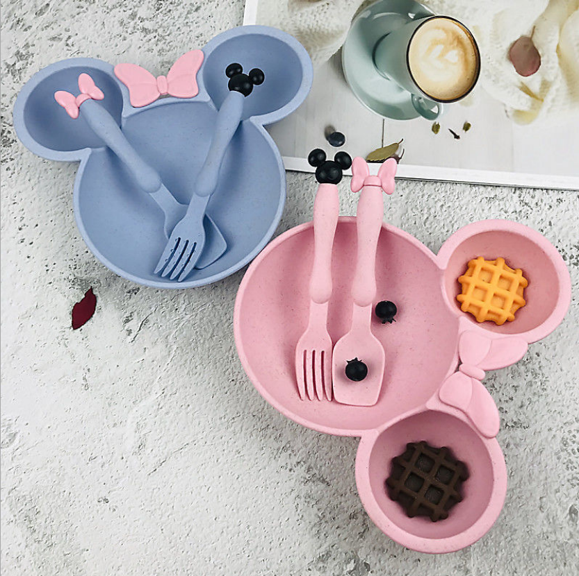 Mouse Ears Children's Bowl (Blue)