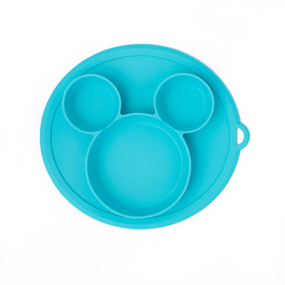 Mouse Ears Silicone Plate (Blue)