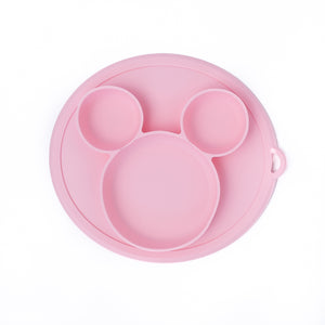 Mouse Ears Silicone Plate (Pink)